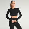 Yoga Shirts Women Long Sleeves Crop Tops Gym Clothing Workout Sportswear Running Tank Tops Sports T-shirts Fitness Tracksuit | Vimost Shop.