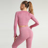 Yoga Shirts Women Long Sleeves Crop Tops Gym Clothing Workout Sportswear Running Tank Tops Sports T-shirts Fitness Tracksuit | Vimost Shop.