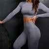 Yoga Crop Tops Women Long Sleeve Running Shirts Sport T-shirts Workout Tanks Fitness Sportswear Gym Clothing Seamless Cropped | Vimost Shop.