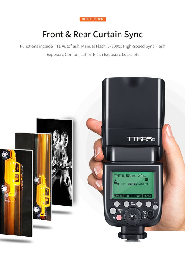 Godox TT685 TT685C TT685N TT685S TT685F TT685O TTL HSS Camera Flash Speedlite for Canon Nikon Sony Fuji Olympus Camera | Vimost Shop.