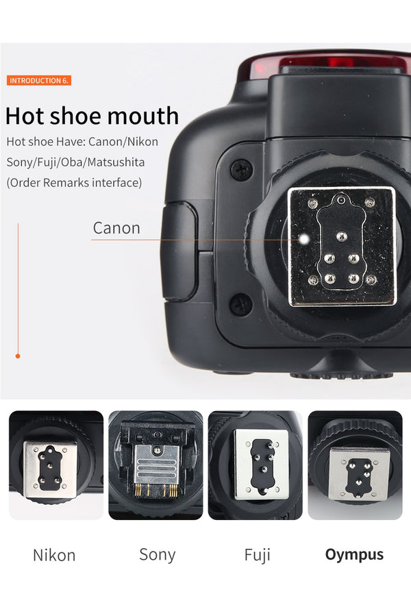Godox TT685 TT685C TT685N TT685S TT685F TT685O TTL HSS Camera Flash Speedlite for Canon Nikon Sony Fuji Olympus Camera | Vimost Shop.