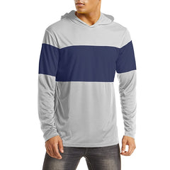 Men's UPF 50+ Sun Protection Hoodie Summer Lightweight Long Sleeve UV Rash Guard Hoodie Fish Workout Hike Sweatershirts