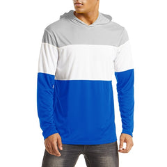 Men's UPF 50+ Sun Protection Hoodie Summer Lightweight Long Sleeve UV Rash Guard Hoodie Fish Workout Hike Sweatershirts