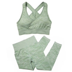 Seamless Yoga Set Fitness Sports Suits Gym Clothing Sport Bra High Waist Yoga Leggings Workout Pants Outfit Sportswear Tracksuit