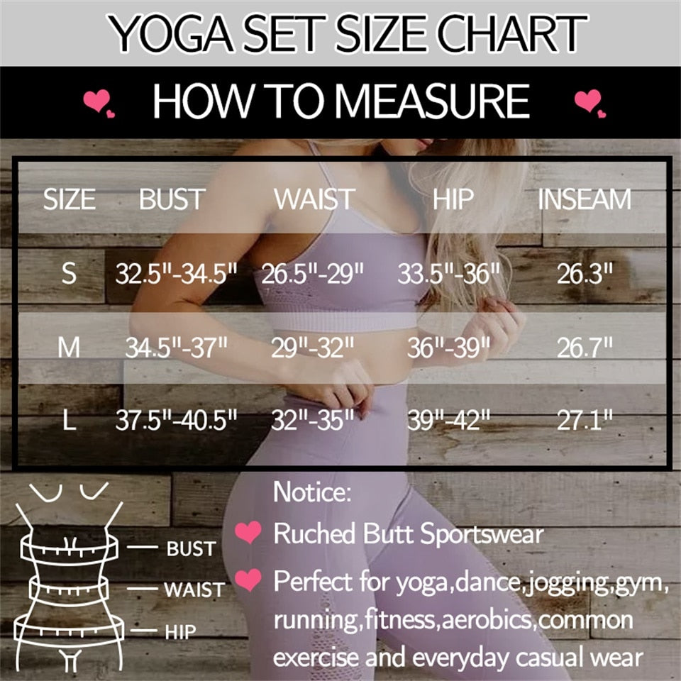 Seamless Yoga Set Fitness Sports Suits Gym Clothing Sport Bra High Waist Yoga Leggings Workout Pants Outfit Sportswear Tracksuit | Vimost Shop.