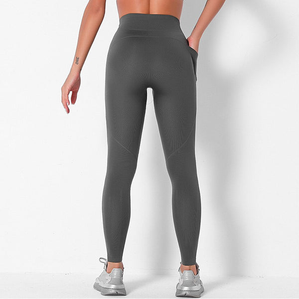Yoga Pants with Pocket Sport Leggings Gym Sportswear Tummy Control Jogging Tights Fitness Trousers Push Up Workout Leggins | Vimost Shop.