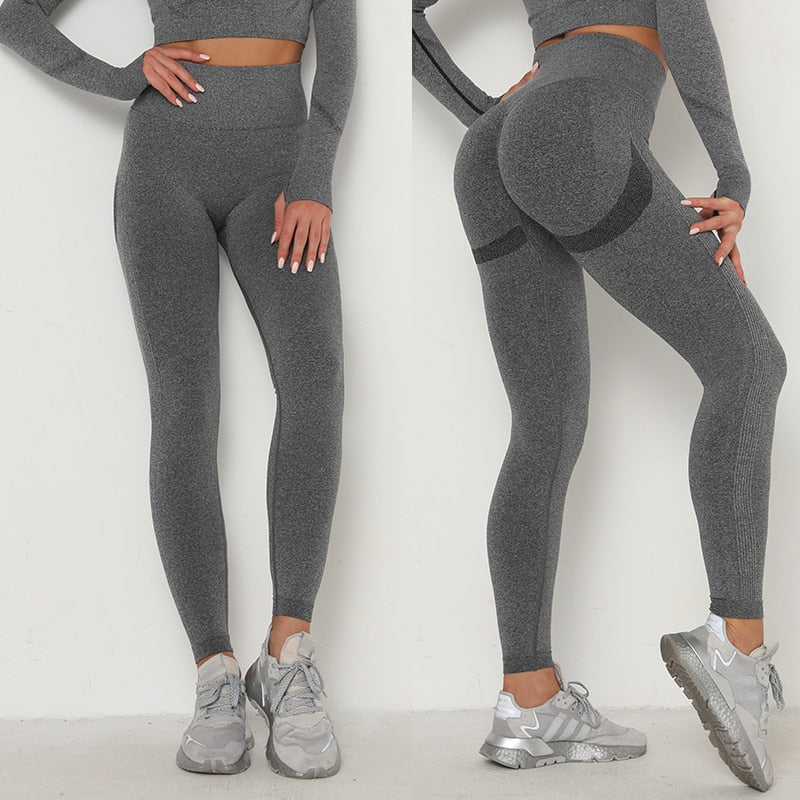 Women Yoga Pants Gym Fitness Leggings Workout Leggins High Waist Seamless Tights Sport Running Activewear Girl Sportswear | Vimost Shop.