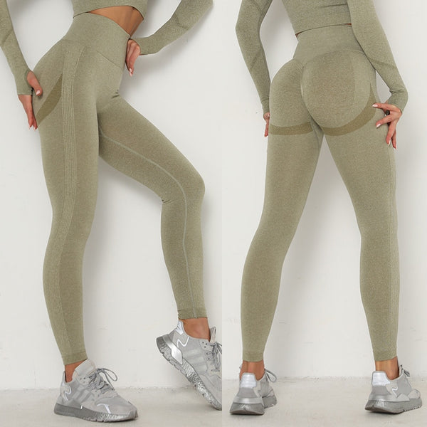Women Yoga Pants Gym Fitness Leggings Workout Leggins High Waist Seamless Tights Sport Running Activewear Girl Sportswear | Vimost Shop.