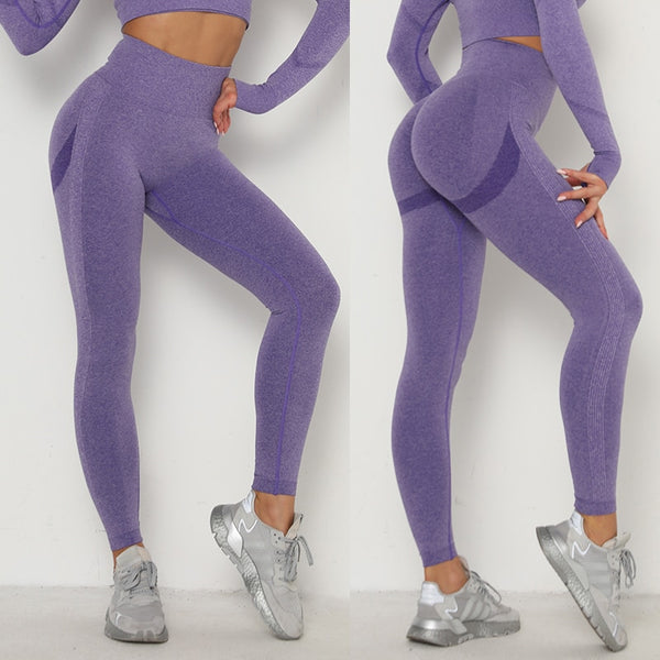 Women Yoga Pants Gym Fitness Leggings Workout Leggins High Waist Seamless Tights Sport Running Activewear Girl Sportswear | Vimost Shop.