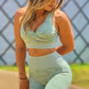 3Pcs Yoga Set Sport Suits Gym Wear Seamless Sportswear Workout Leggings Sports Bra Long Sleeves Crop Tops Fitness Clothing | Vimost Shop.