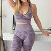 3Pcs Yoga Set Sport Suits Gym Wear Seamless Sportswear Workout Leggings Sports Bra Long Sleeves Crop Tops Fitness Clothing | Vimost Shop.