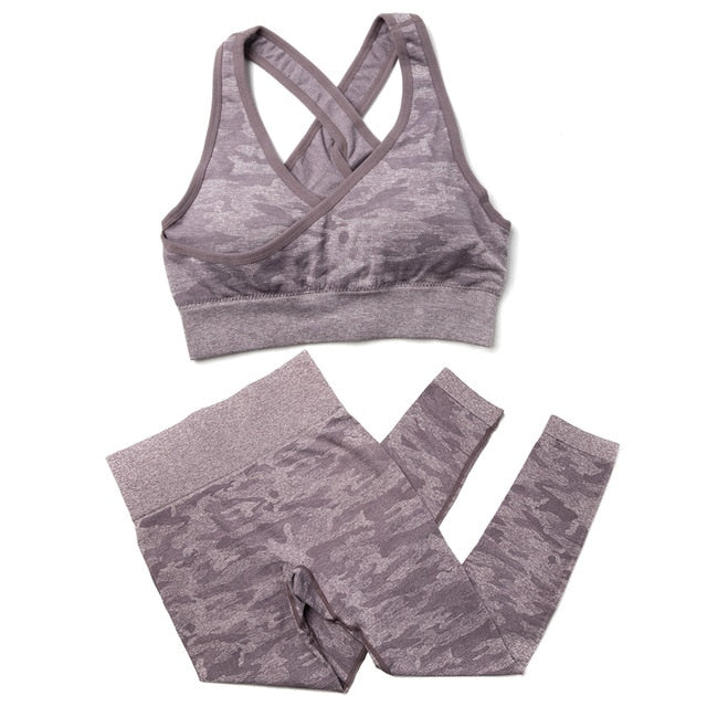 3Pcs Yoga Set Sport Suits Gym Wear Seamless Sportswear Workout Leggings Sports Bra Long Sleeves Crop Tops Fitness Clothing | Vimost Shop.