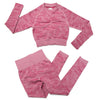 3Pcs Yoga Set Sport Suits Gym Wear Seamless Sportswear Workout Leggings Sports Bra Long Sleeves Crop Tops Fitness Clothing | Vimost Shop.