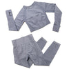 Yoga Set Women 2pcs Sport Suit Gymwear Workout Outfits Long Sleeve Fitness Crop Top High Waist Seamless Leggings Sportswear | Vimost Shop.