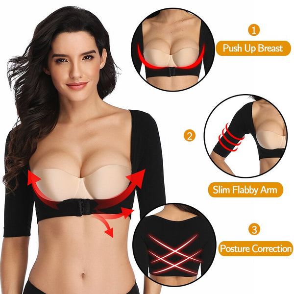 Weight Loss Arm Shaper Slimming Fat Buster Compression Sleeves Upper Arm Wrap Band Slimmer Humpback Posture Correction Tank Tops | Vimost Shop.