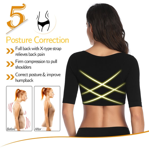 Weight Loss Arm Shaper Slimming Fat Buster Compression Sleeves Upper Arm Wrap Band Slimmer Humpback Posture Correction Tank Tops | Vimost Shop.