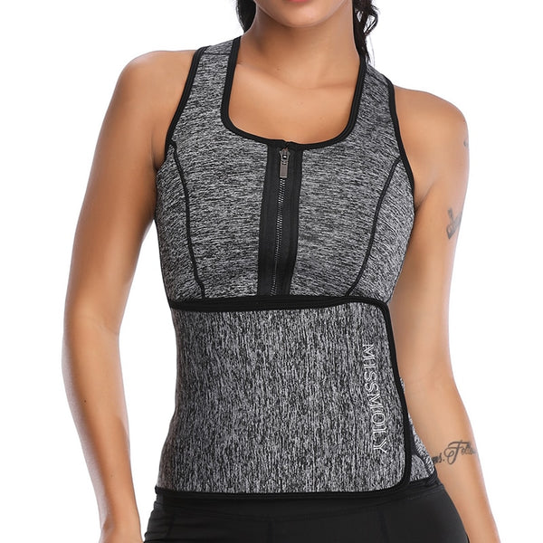 Women Slimming Body Shaper Waist Trainer Vest Compression Shirts Weight Loss Corset Sweat Sauna Suit Workout Tank Tops Shapewear | Vimost Shop.
