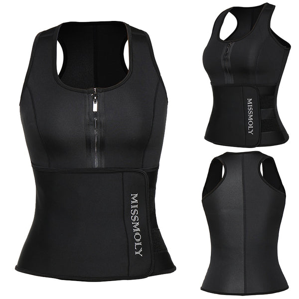 Women Slimming Body Shaper Waist Trainer Vest Compression Shirts Weight Loss Corset Sweat Sauna Suit Workout Tank Tops Shapewear | Vimost Shop.