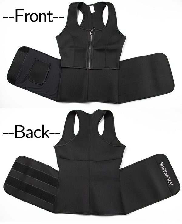 Women Slimming Body Shaper Waist Trainer Vest Compression Shirts Weight Loss Corset Sweat Sauna Suit Workout Tank Tops Shapewear | Vimost Shop.