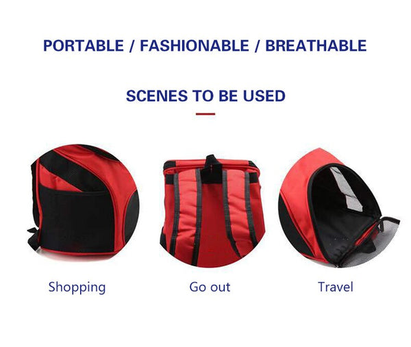 Portable Pet Carrier Bag Breathable Mesh Double Shoulder Front Backpack For Puppy Cats Foldable Outdoor Backpack Pets Supplies | Vimost Shop.