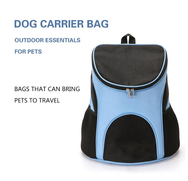 Portable Pet Carrier Bag Breathable Mesh Double Shoulder Front Backpack For Puppy Cats Foldable Outdoor Backpack Pets Supplies | Vimost Shop.