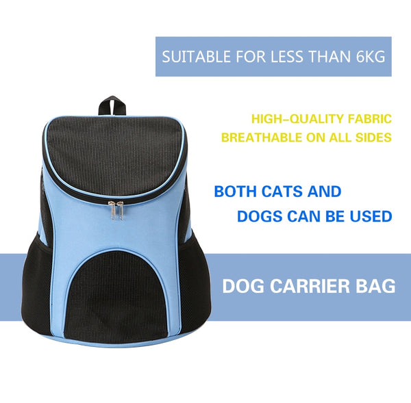 Portable Pet Carrier Bag Breathable Mesh Double Shoulder Front Backpack For Puppy Cats Foldable Outdoor Backpack Pets Supplies | Vimost Shop.