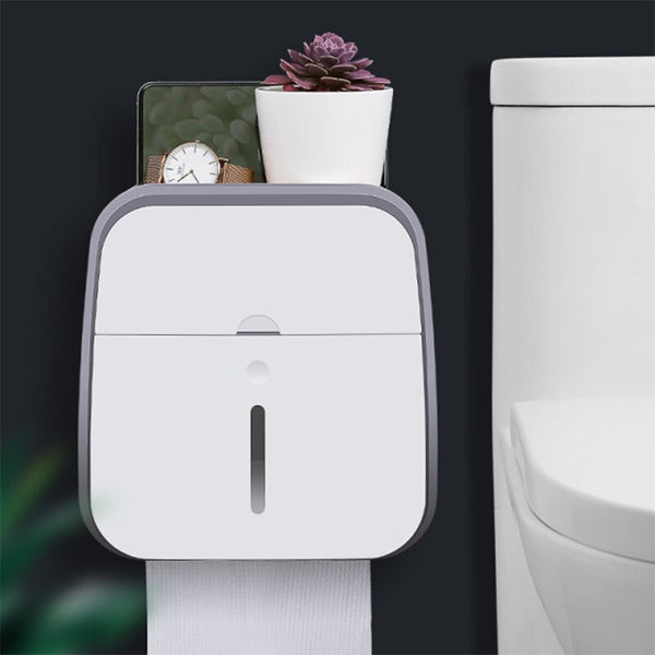 Waterproof Toilet Tissue Box Wall Mount Double Layer Roll Paper Holder Storage Box Drawer Toilet Paper Tray Bathroom Accessories | Vimost Shop.