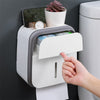 Waterproof Toilet Tissue Box Wall Mount Double Layer Roll Paper Holder Storage Box Drawer Toilet Paper Tray Bathroom Accessories | Vimost Shop.