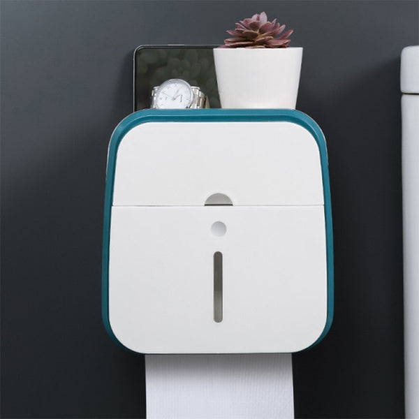 Waterproof Toilet Tissue Box Wall Mount Double Layer Roll Paper Holder Storage Box Drawer Toilet Paper Tray Bathroom Accessories | Vimost Shop.