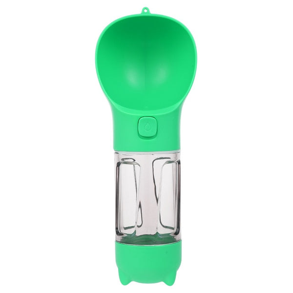 300ML Portable Pet Water Bottle with Poop Shovel Garbage Bags Travel Outdoor Dog Cats Feeders Sport Drinking Water Bottles | Vimost Shop.