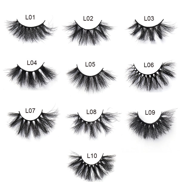 30 Pairs Wholesale 25mm Mink Eyelashes Cruelty Free Dramatic False Lashes Fluffy Long Eye Lash Eyelash Brush In Bulk | Vimost Shop.