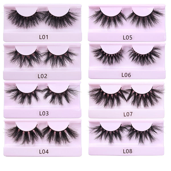 30 Pairs Wholesale 25mm Mink Eyelashes Cruelty Free Dramatic False Lashes Fluffy Long Eye Lash Eyelash Brush In Bulk | Vimost Shop.