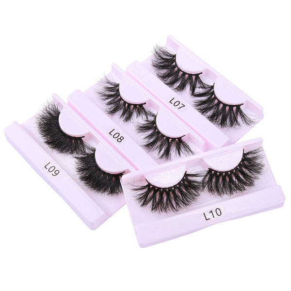 30 Pairs Wholesale 25mm Mink Eyelashes Cruelty Free Dramatic False Lashes Fluffy Long Eye Lash Eyelash Brush In Bulk | Vimost Shop.