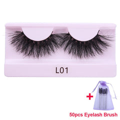 30 Pairs Wholesale 25mm Mink Eyelashes Cruelty Free Dramatic False Lashes Fluffy Long Eye Lash Eyelash Brush In Bulk