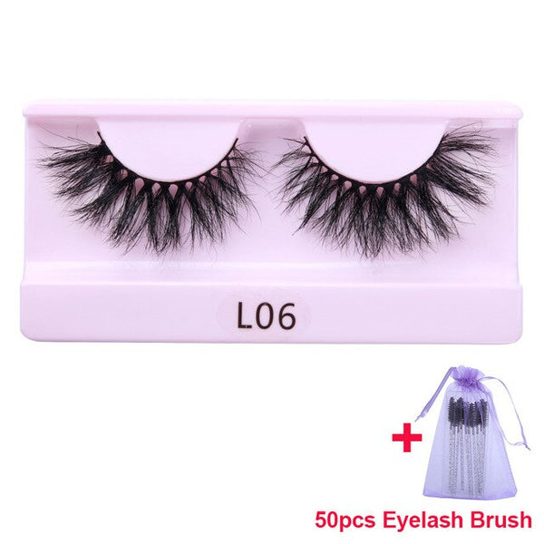 30 Pairs Wholesale 25mm Mink Eyelashes Cruelty Free Dramatic False Lashes Fluffy Long Eye Lash Eyelash Brush In Bulk | Vimost Shop.