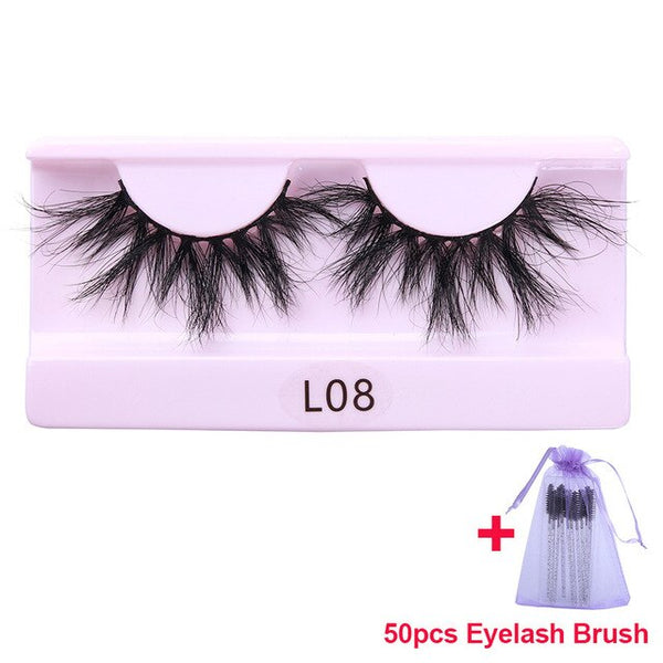 30 Pairs Wholesale 25mm Mink Eyelashes Cruelty Free Dramatic False Lashes Fluffy Long Eye Lash Eyelash Brush In Bulk | Vimost Shop.