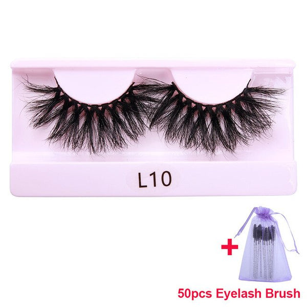 30 Pairs Wholesale 25mm Mink Eyelashes Cruelty Free Dramatic False Lashes Fluffy Long Eye Lash Eyelash Brush In Bulk | Vimost Shop.