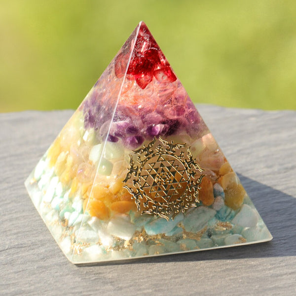 Orgonite Pyramid Orgone Healing Energy Metatron Natural Crystal Rock Quartz Jewelry  7 Reiki Chakra Home Decor | Vimost Shop.