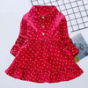 Long Sleeve Girls Dress Spring Fall Casual Kids Clothes for Girl Lovely Heart A-line Children Princess Dresses Toddler Costume | Vimost Shop.