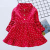 Long Sleeve Girls Dress Spring Fall Casual Kids Clothes for Girl Lovely Heart A-line Children Princess Dresses Toddler Costume | Vimost Shop.