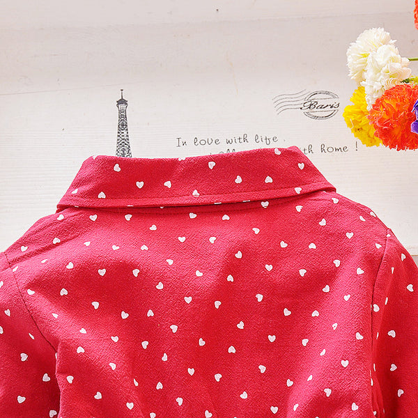 Long Sleeve Girls Dress Spring Fall Casual Kids Clothes for Girl Lovely Heart A-line Children Princess Dresses Toddler Costume | Vimost Shop.
