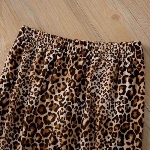 Letter O-neck Sweatshirt Leopard Long Pant Kids Suits for Girl Spring Fall Girls Clothing Set Casual Children Outfits | Vimost Shop.