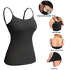Women's Cotton Camisole with Shelf Bra Adjustable Spaghetti Strap Tank Top Cami Tanks 2/3 Packs Shapewear Body Shaper | Vimost Shop.