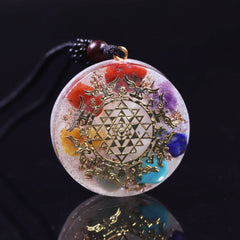 Reiki Orgon Pendant Chakra Natural Crystal Resin Necklace Making For Women Emf Protection Orgone Healing Jewelry