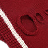 Monkey King Embroidery Casual Knit Pullover Sweaters Women,Spring Drop Shoulder Sleeve Ladies Daily Warm Tops