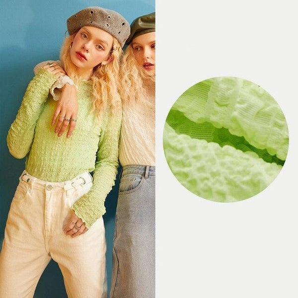 Solid Pure Contrast Lace Casual Chiffon Blouse Women,Spring Full Sleeve Full Sleeve Female,Basic Daily Vintage Top