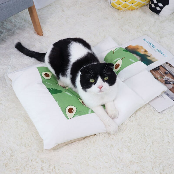 Removable Dog Cat Bed Sleeping Bag Sofas Mat Winter Warm Cat House Small Pet Bed Puppy Kennel Nest Cushion Pet Products | Vimost Shop.
