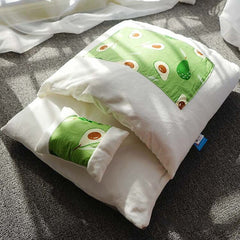 Removable Dog Cat Bed Sleeping Bag Sofas Mat Winter Warm Cat House Small Pet Bed Puppy Kennel Nest Cushion Pet Products