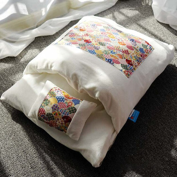 Removable Dog Cat Bed Sleeping Bag Sofas Mat Winter Warm Cat House Small Pet Bed Puppy Kennel Nest Cushion Pet Products | Vimost Shop.