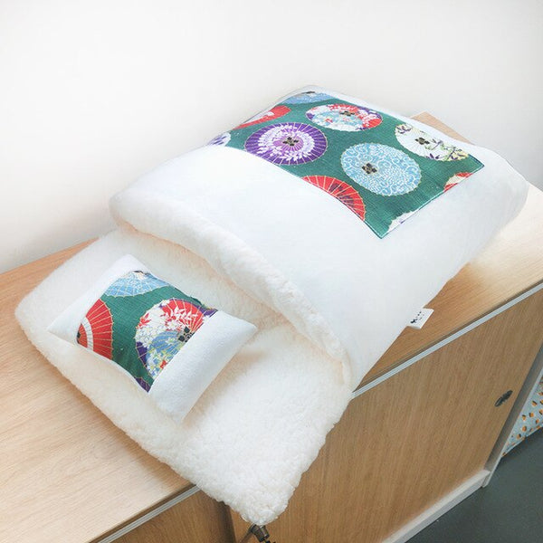 Removable Dog Cat Bed Sleeping Bag Sofas Mat Winter Warm Cat House Small Pet Bed Puppy Kennel Nest Cushion Pet Products | Vimost Shop.